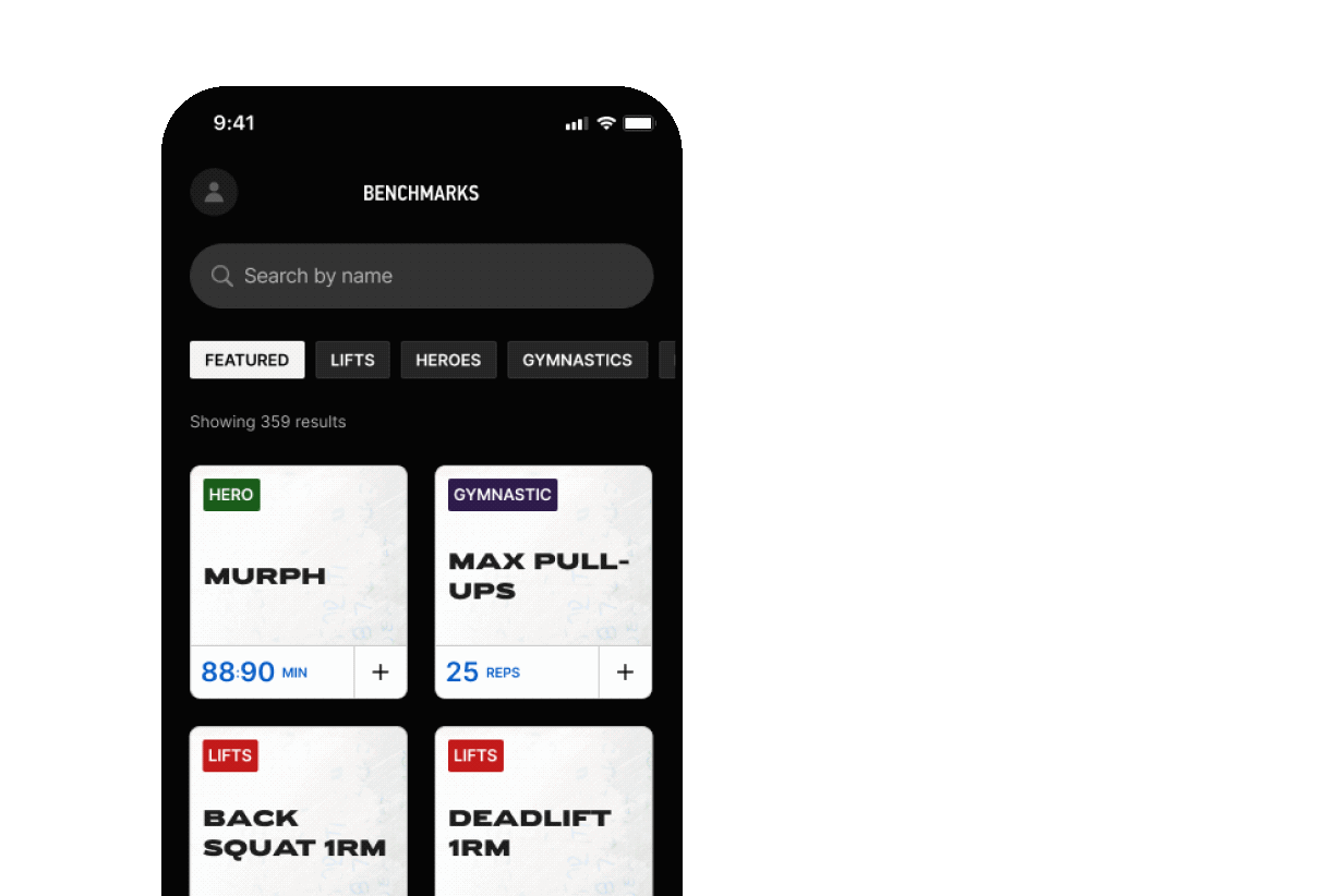 Benchmarks tab thumbnail animation